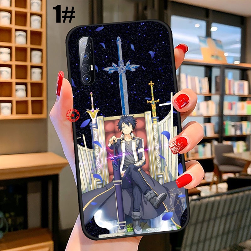 Ốp điện thoại hình Sword Art Online Kirito cho OPPO A3S A5 A5S A7 A12 A12S A12E A37 A39 A57 A59 A77 F1S F3 NEO 9