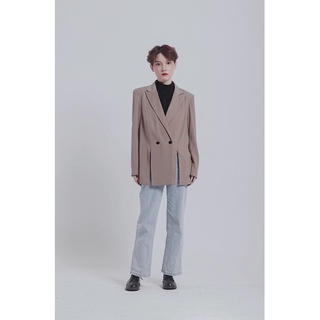 Áo Blazer kéo khoá 2 lớp