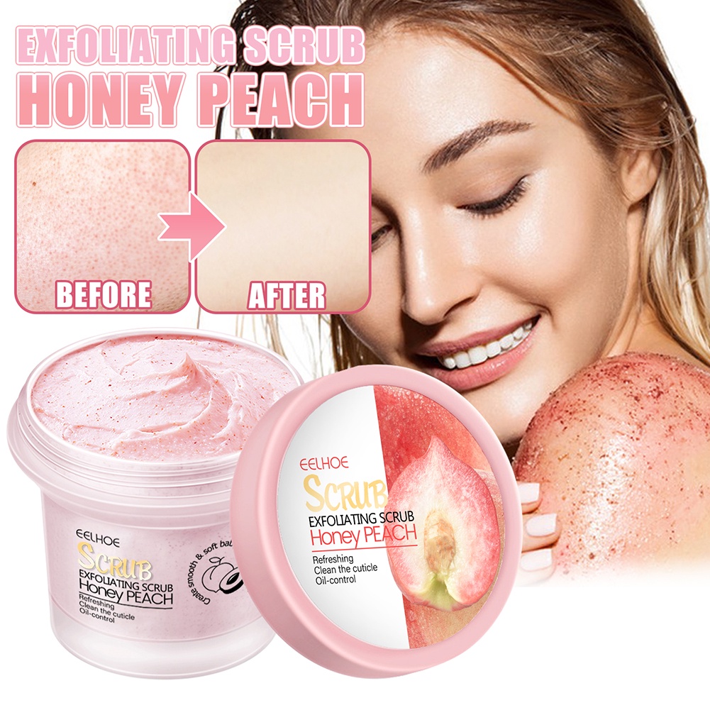 Eelhoe đào Niacinamide cơ thể chà Kem làm sạch sâu da đi cutin da chết điều trị mụn trứng cá dưỡng ẩm-ampere