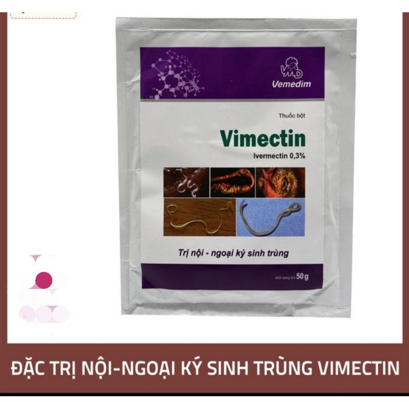 [Mã INCUBACK1416 hoàn 20K xu đơn 50K] Vimectin 100g nội ngoại kí sinh trùng