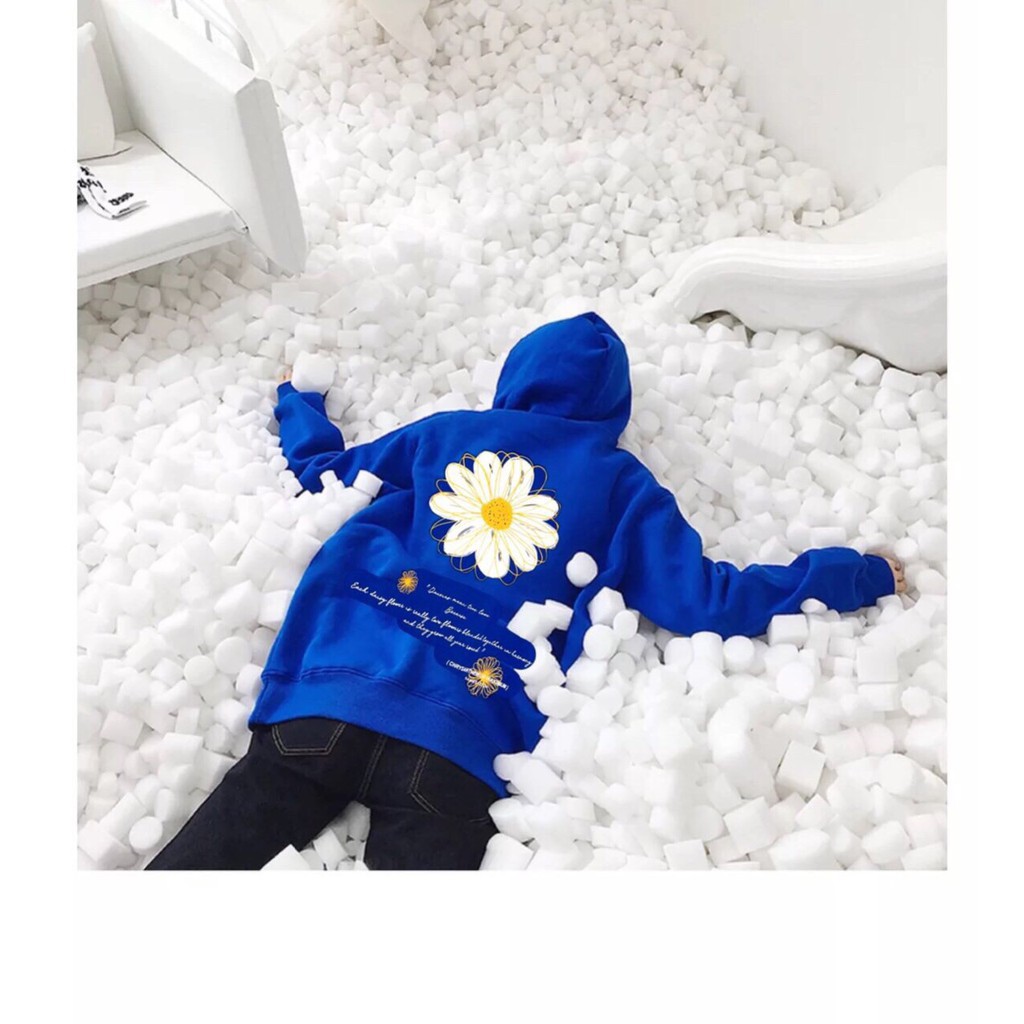 Áo khoác hoodie bông hoa sau lưng hình thật | BigBuy360 - bigbuy360.vn