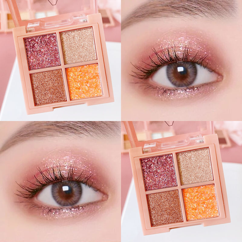 Bảng Phấn Mắt 4 Màu Ánh Nhũ Ngọc Trai Lấp Lánh Không Thấm Nước | BigBuy360 - bigbuy360.vn
