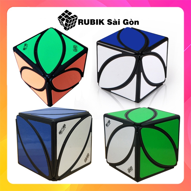 Rubik Ivy Cube Biến Thể Qiyi Rubic Lá Phong 6 mặt Maple Leaf Màu Sắc Đẹp Xoay Trơn Không Rít