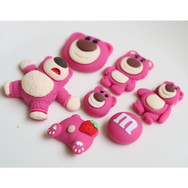 {Gấu Lotso _ Ngẫu nhiên 1 cái} STICKER PHỤ KIỆN DIY 3D DÁN ỐP ĐIỆN THỌAI BÌNH NƯỚC KẸP TÓC