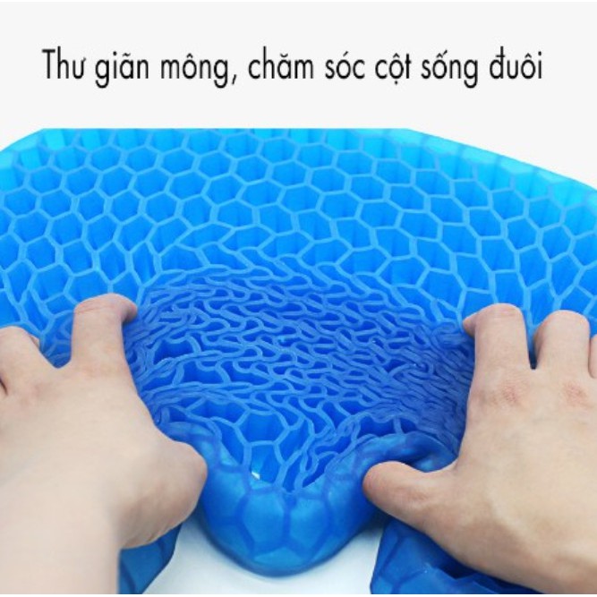 ĐỆM SILICON LÓT GHẾ NGỒI 2 LỚP 3D SIÊU THOÁNG KHÍ CHỐNG MỎI CHO NGƯỜI NGỒI LÂU - ĐỆM HỖ TRỢ FLEX LÓT GHẾ XE HƠI