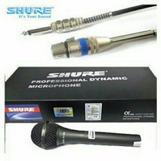 [Mã ELORDER5 giảm 10K đơn 20K] Micro Karaoke Shure 959 dây dài 5m