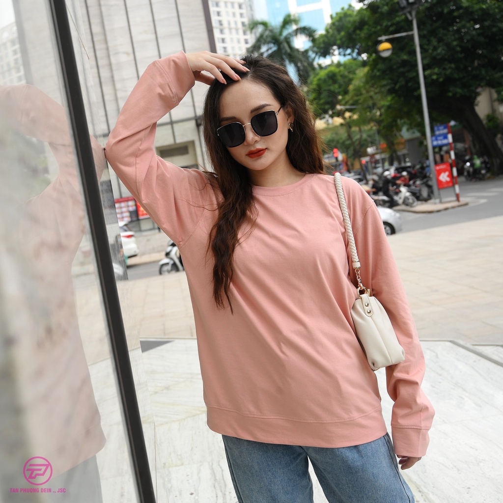 👋🤘  cao cấp, áo thun Sweeter, áo thun form rộng cao cấp 100% cotton Tân Phương màu HỒNG + 🎁