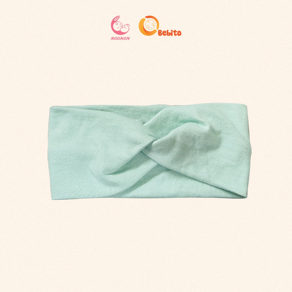 Mũ cho bé TURBAN băng đô dây xoắn cực xinh cho bé gái vải premium cotton nhiều màu sắc - mã TUNN05 - sp 9