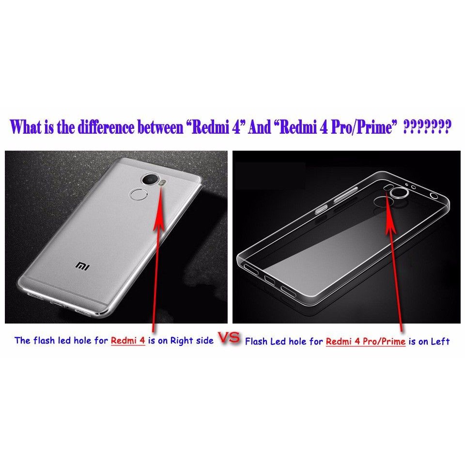 Ốp lưng Xiaomi RedMi 4 Silicon Dẻo trong suốt