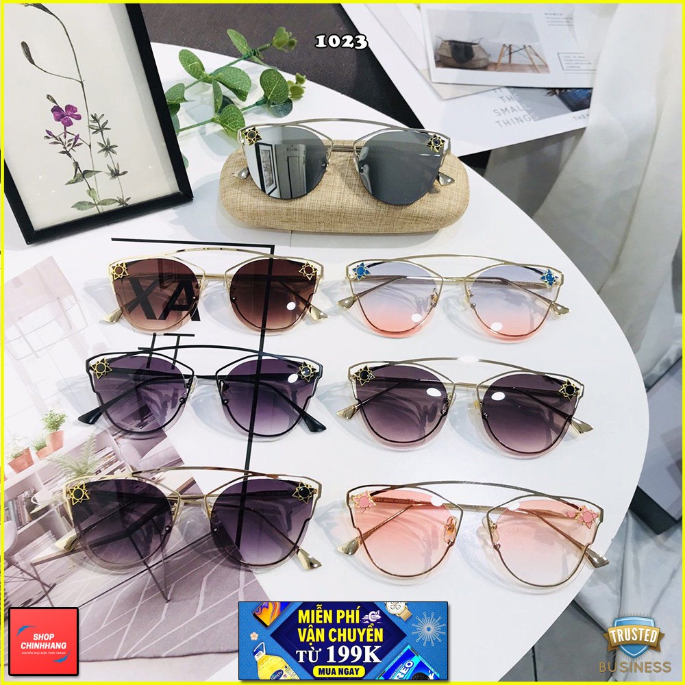 KÍNH MÁT NỮ GỌNG TÁCH THỜI TRANG ĐÍNH HOA SANG CHẢNH SH1023