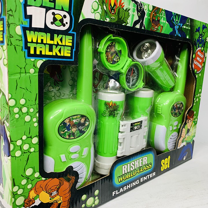 BỘ ĐỒ CHƠI BEN10 ỐNG NHÒM KÈM BỘ ĐÀM E0168 - ẢNH TỰ CHỤP