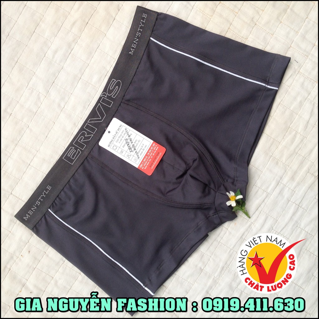 Bộ 4 Quần Boxer Thun lạnh thương hiệu ERIVIS - Hàng Việt Nam cao cấp