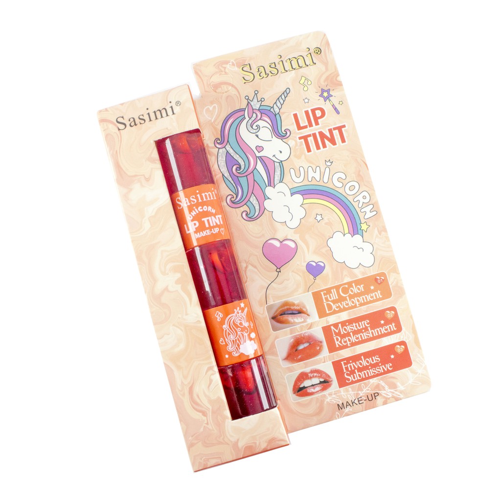 (Hàng Mới Về) Son Tint 3 Trong 1 Sasimi / Son Tint / Son Môi