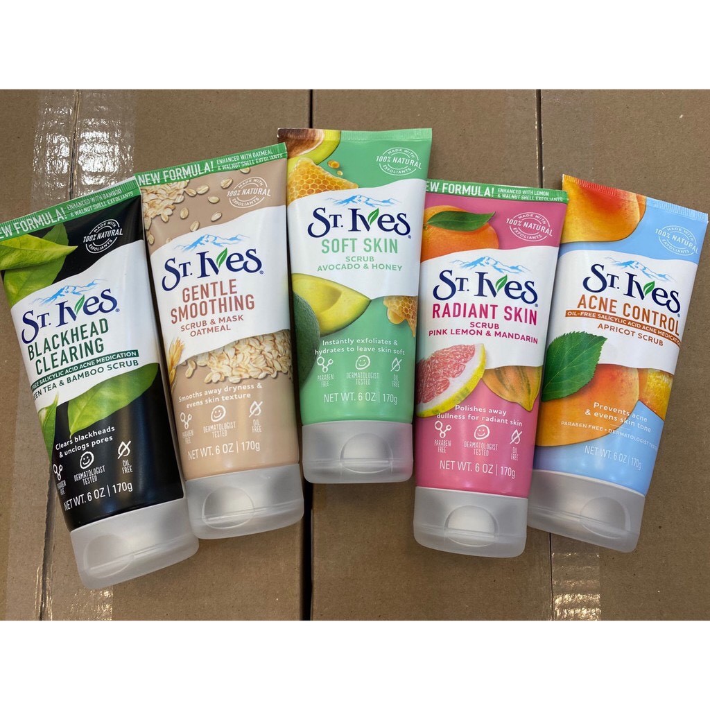 Sữa Rửa Mặt Tẩy Tế Bào Chết St.Ives