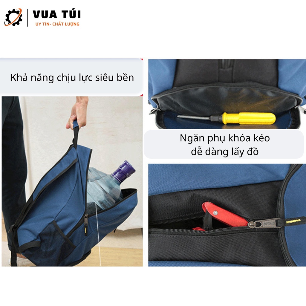 Balo đựng đồ nghề cơ khí vải oxford chống thấm nước, túi kỹ thuật VUATUI