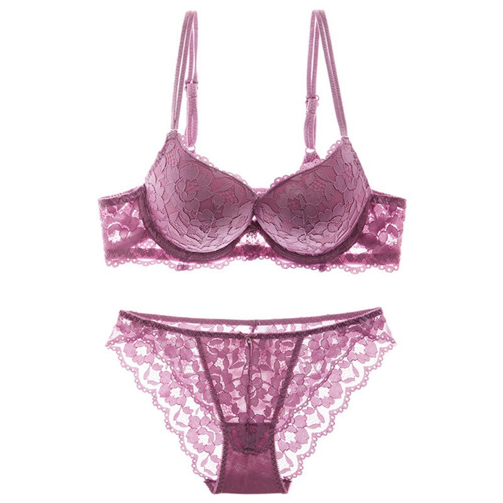 Bộ đồ lót Varsbaby hai mảnh phối ren gợi cảm dành cho nữ