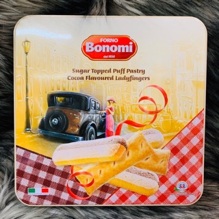 Bánh quy FORNO BONOMI 400 g hộp thiếc của Ý