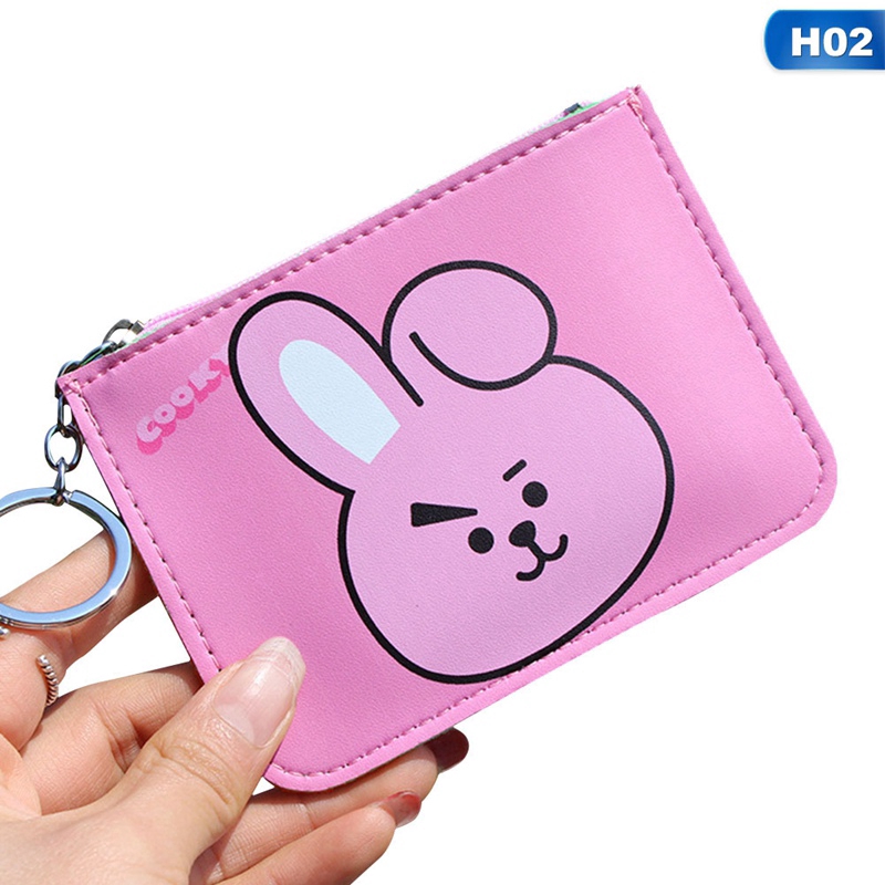 Ví Đựng Tiền Xu Màu Sắc Hình Bt21 Bts