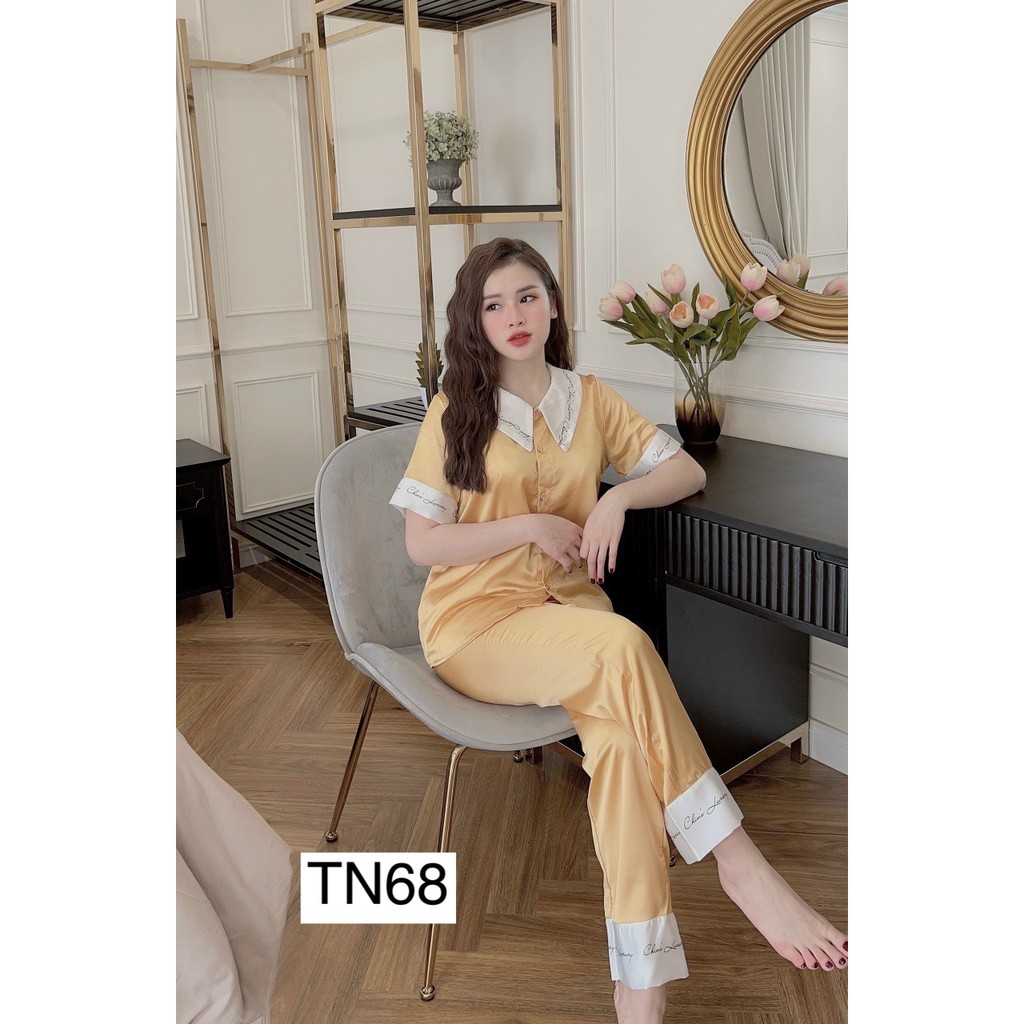 Set Pizama Nữ Mặc Nhà - Đồ Bộ Pijama Ngủ Đồ Bộ Ngủ Nữ Tay Ngắn Satin Cao Cấp Sang Trọng-Hình thật shop tự chụp | BigBuy360 - bigbuy360.vn