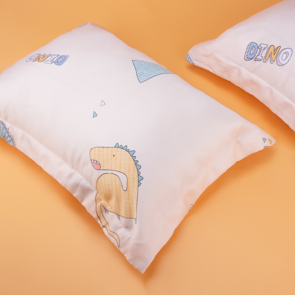 [Nhiều mẫu] 01 Vỏ Gối Nằm Em Bé Gòn Bedding Lụa Tencel 60s Hoạ Tiết 35x50cm | 40x60cm