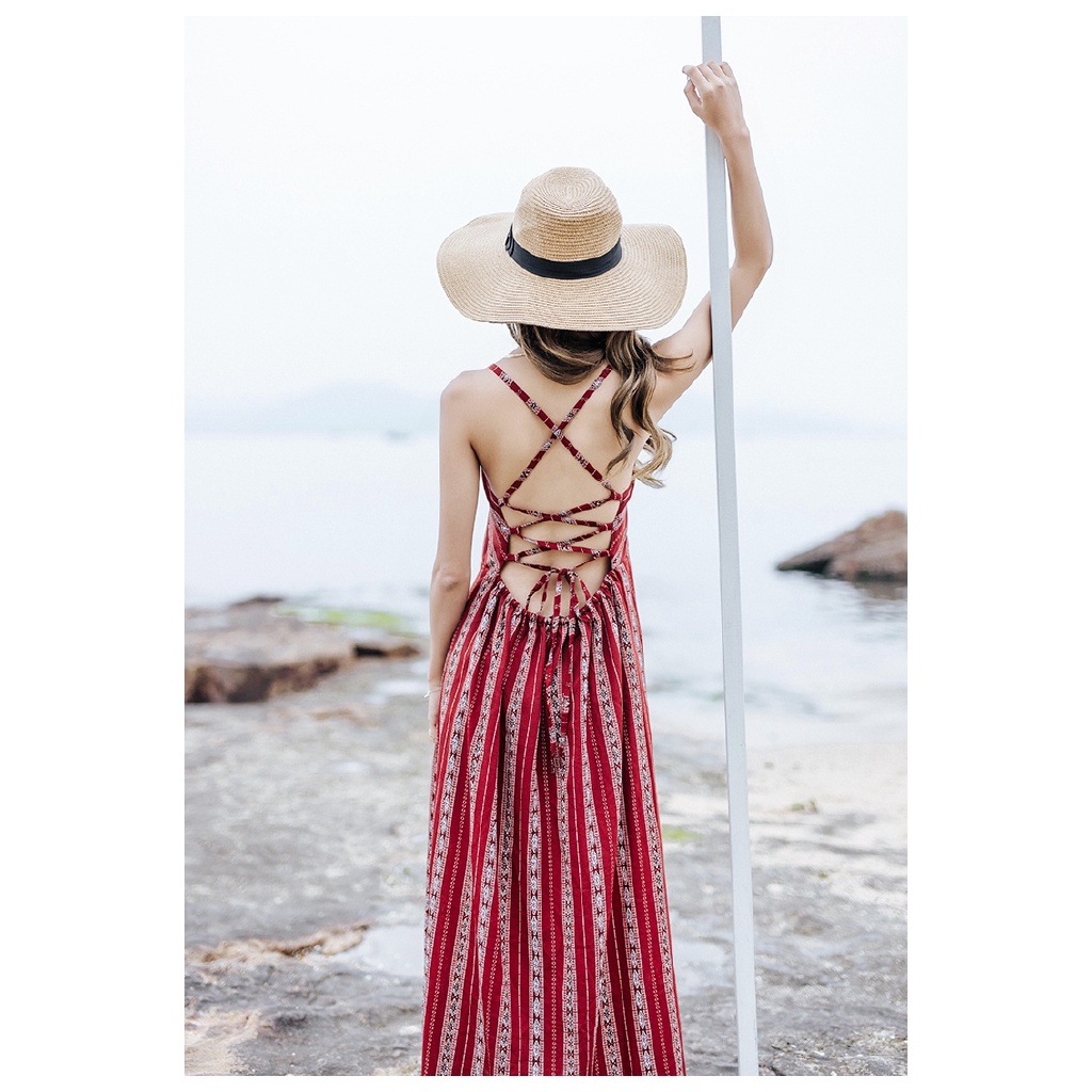 Đầm Nữ Dài Xẻ Tà Quyến Rũ Phong Cách Bohemian | BigBuy360 - bigbuy360.vn