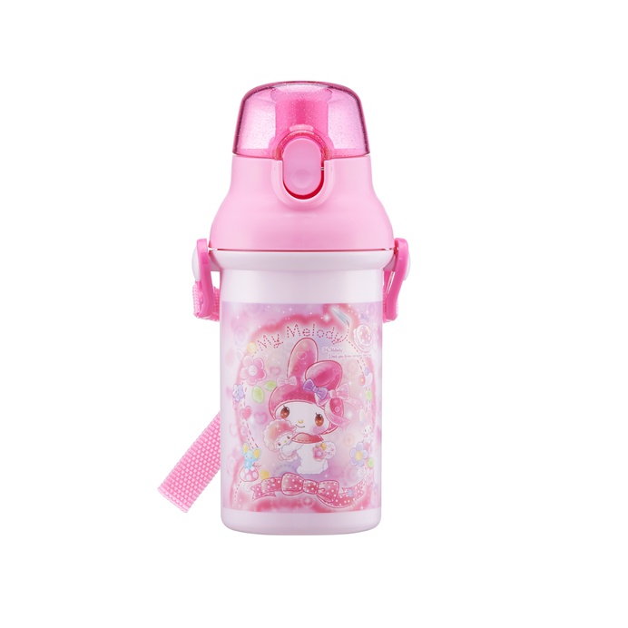 Bình Nước Nhựa Nhân Vật Trực Tiếp Một Chạm 400ml Kháng Khuẩn + Psb4An Made in Japan