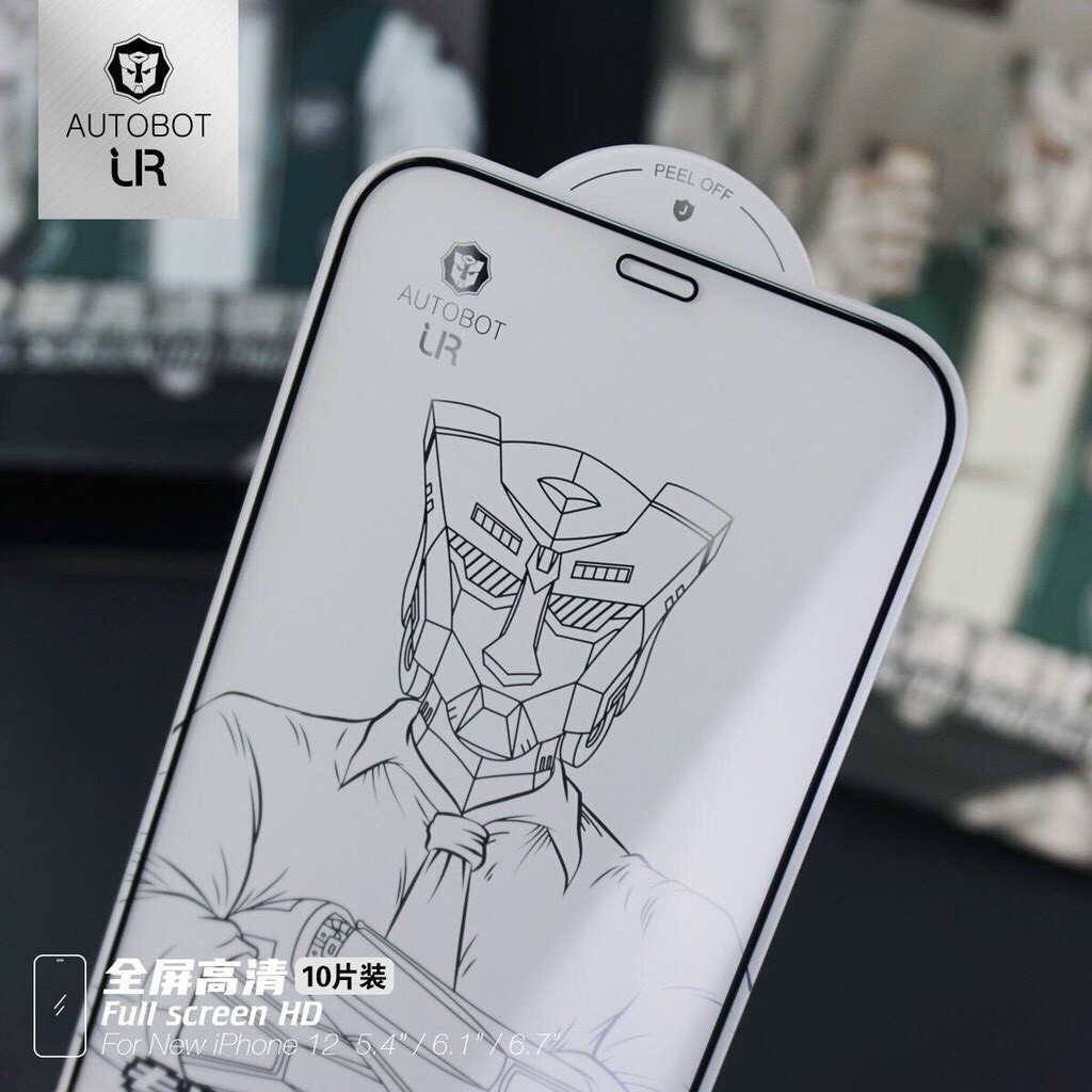 Kính cường lực Full màn cho IPhone 12 Mini , 12 , 12 Pro Mã chính hãng Autobot UR cao cấp