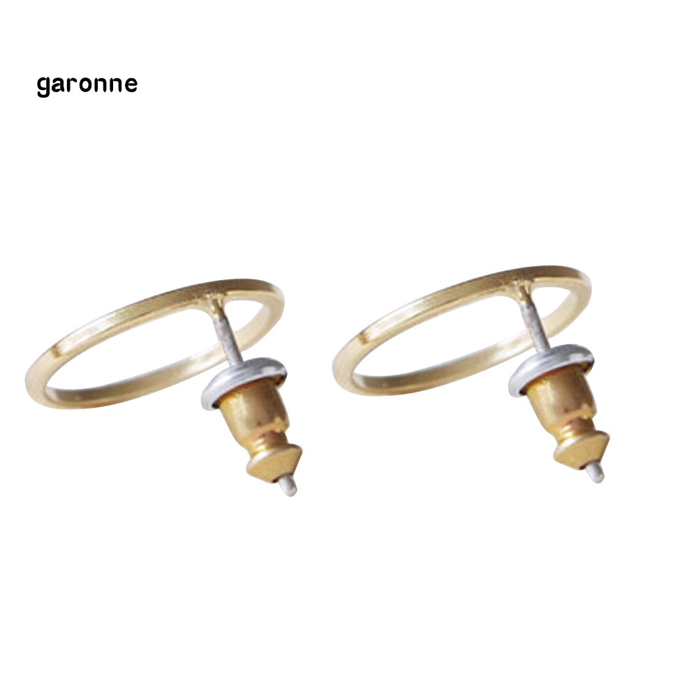 GA_Fashion Simple Hollow Circle Charm Ear Stud Earrings Women Party Jewelry Gift