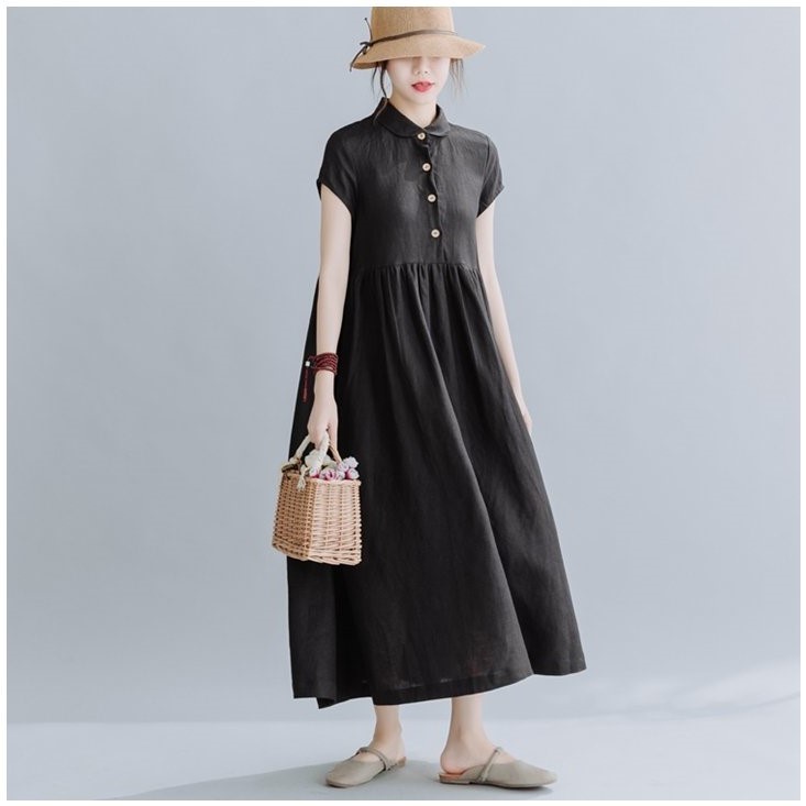 Đầm Đũi nữ dáng Babydoll, Đầm suông Rộng Nhiều Màu Trẻ Trung Bầu Mặc Xinh Thoải Mái