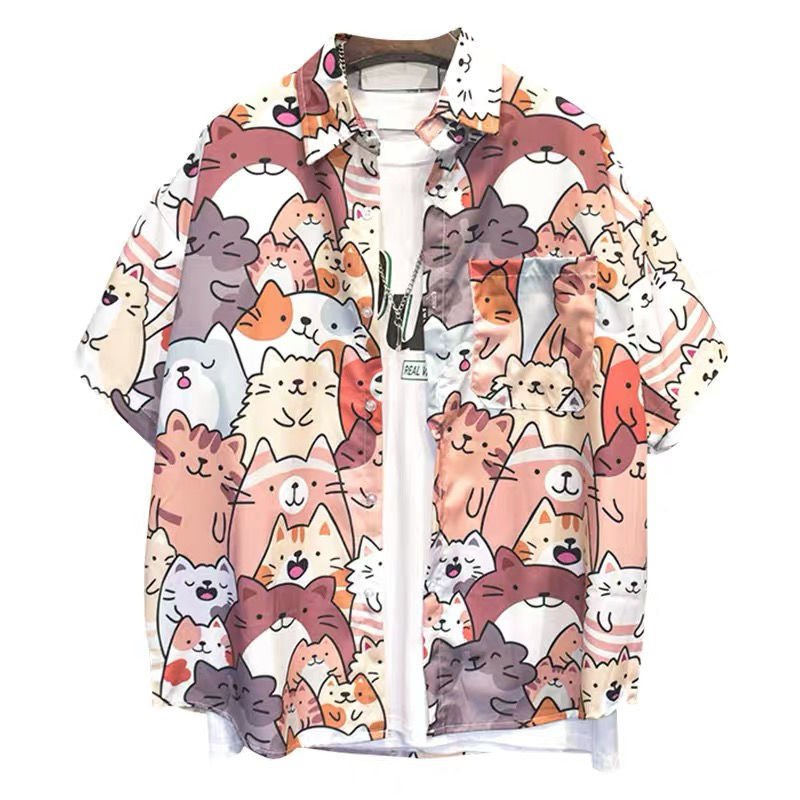 Áo Thun Tay Ngắn Họa Tiết In Thời Trang Phong Cách Hàn Năng Động Cho Nam | BigBuy360 - bigbuy360.vn