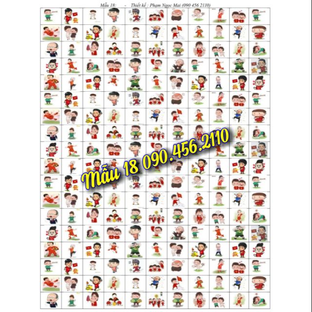 Sticker Cầu thủ Việt Nam