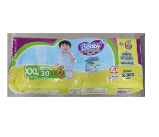 Tã Quần Bobby - Đệm thấm lưng mồ hôi S46/M42/L38/XL34/XXL30/XXXL24