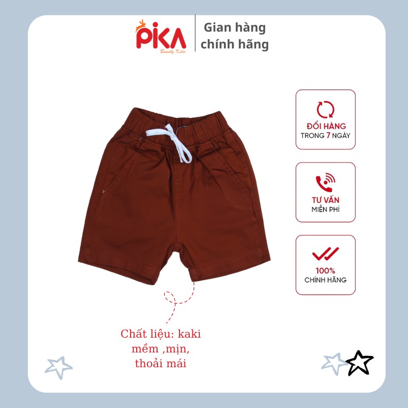 Quần kaki cho bé trai - PIKA KIDS chất liệu kaki mềm -Quần áo trẻ em từ 10-25kg