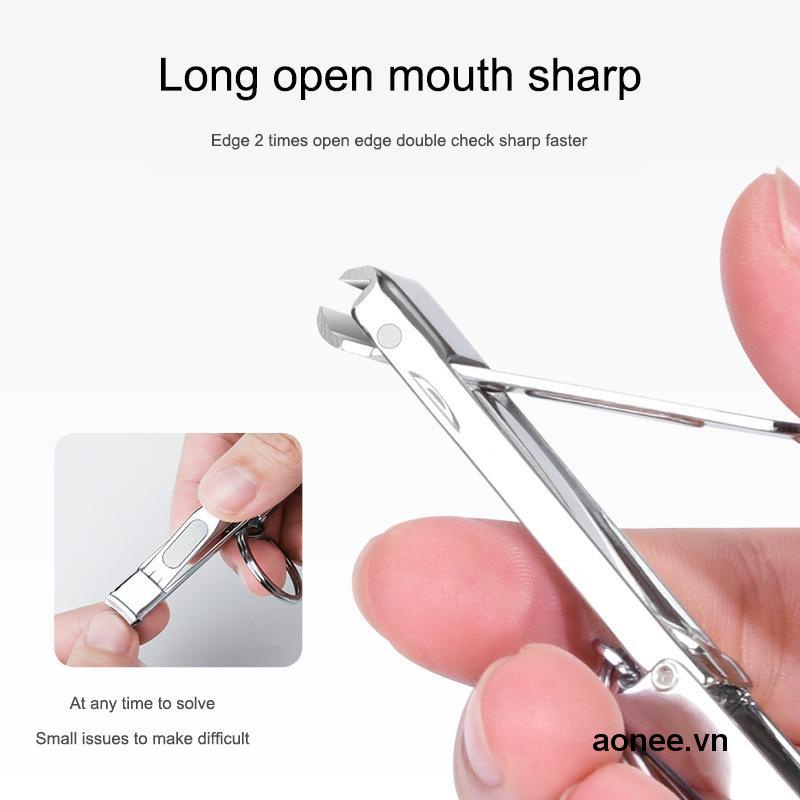 ✨✨Móc Khóa Kèm Dụng Cụ Cắt Móng Tay Bằng Thép Không Gỉ