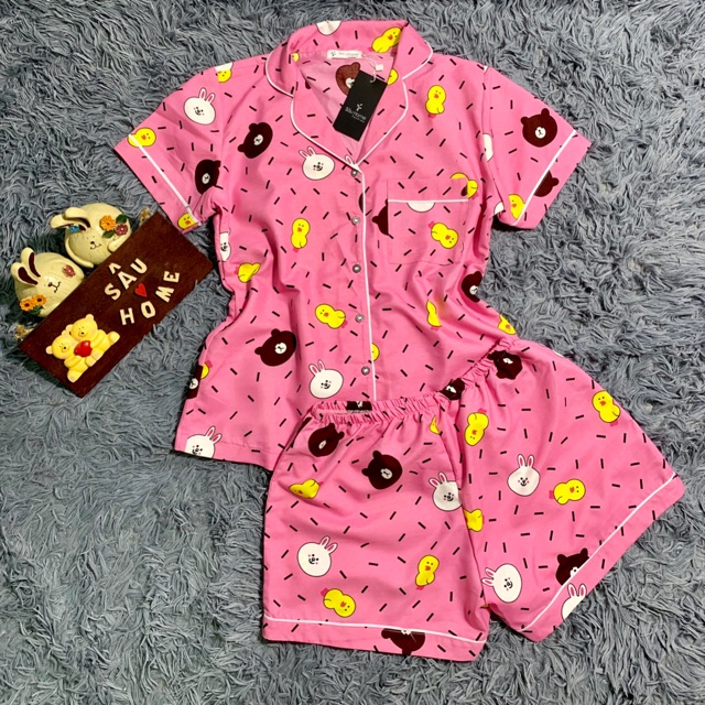 Bộ Pijama Kate Ngắn Mặc Nhà