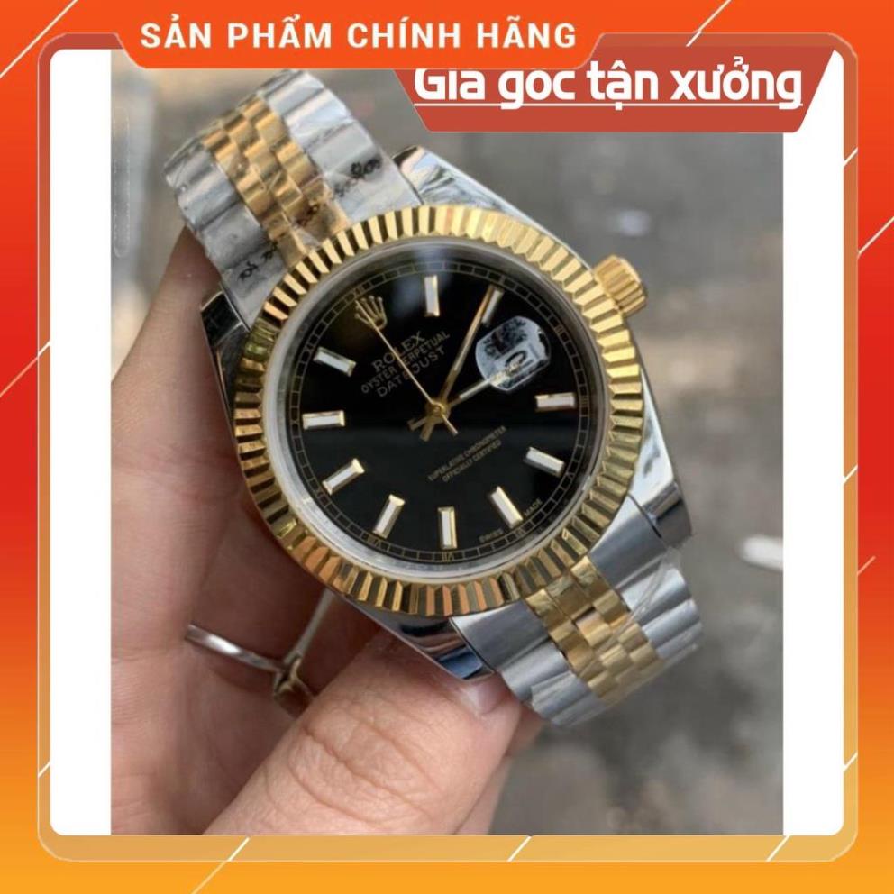 Đồng Hồ Nam RoLex DateJust Sapphire RA85 ĐEN Vạch dạ quang Máy cơ Automatic Nhật