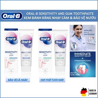Kem đánh răng oral-b - chống ê buốt và bảo vệ nướu - sensitivity and gum care