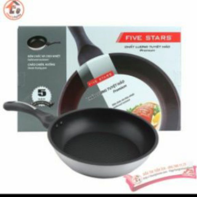 Chảo Từ Chống Dính 3 Đáy Fivestar từ 16-30cm