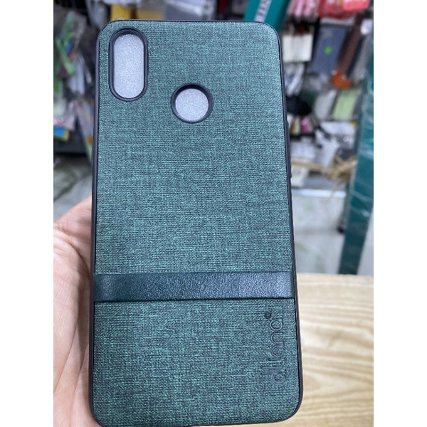 Ốp lưng Oppo Realme 3 dẻo viền đen lưng vải