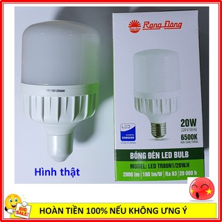bóng đèn led trụ 20w Rạng Đông
