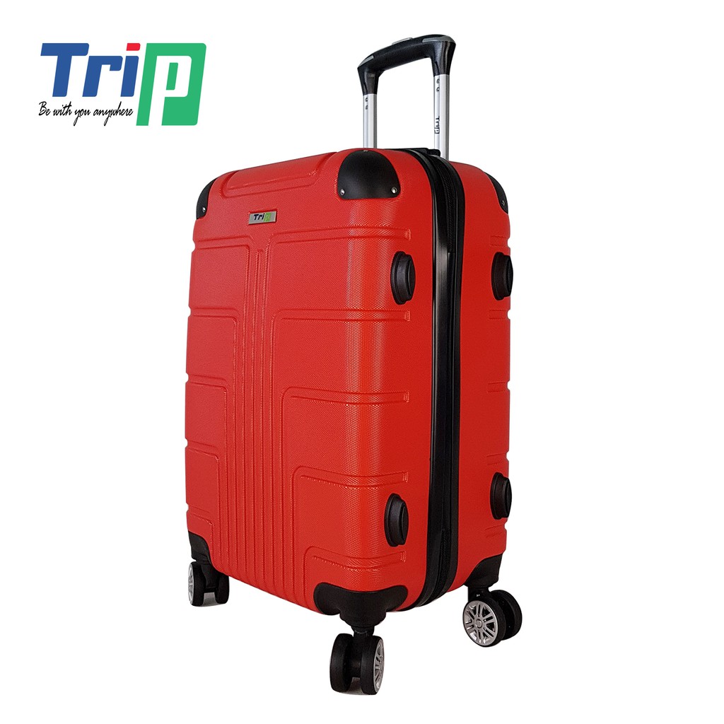Bộ 2 Vali Nhựa TRIP P701 - Size 50+60cm - Màu Đỏ