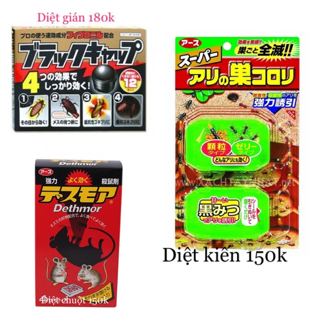 Thuốc diệt kiến, diệt chuột và diệt gián