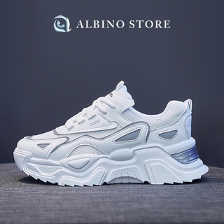 Giày ulzzang nữ, giầy thể thao nữ độn đế, giày đi học nữ, giầy đế cao, sneaker nữ màu trắng tăng chiều cao Albino CK805