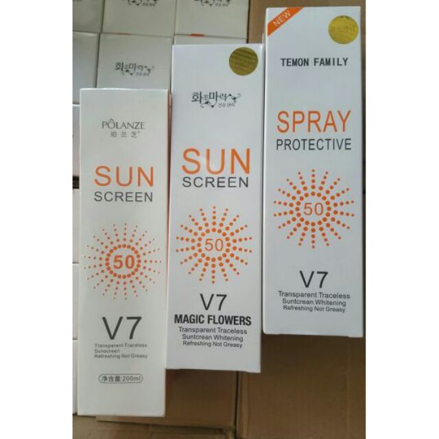 [Hàng sẵn MÃ 880 bao check]XỊT CHỐNG NẮNG SUN SCREEN V7