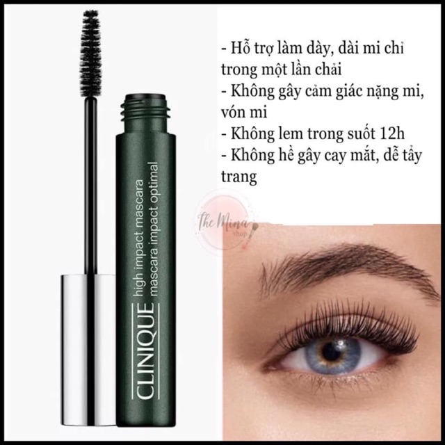 [GIÁ HUỶ DIỆT] Mascara Clinique High Impact fullsize 8ml, fullbox gom sale tại store.