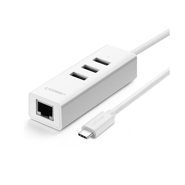 Cáp chuyển USB Type C to Lan + USB HUB Ugreen 20792 (màu trắng) | BigBuy360 - bigbuy360.vn