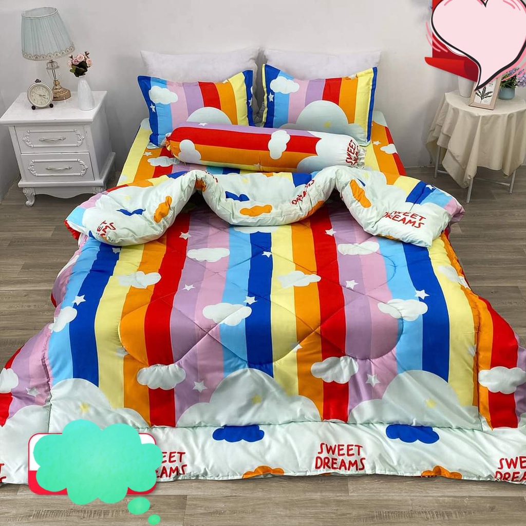 Chăn Phao Siêu Nhẹ Trần Bông Dày Dặn,Chất Liệu Poly Cotton,Chọn Mẫu Thoải Mái/mẫu doremon tem thư