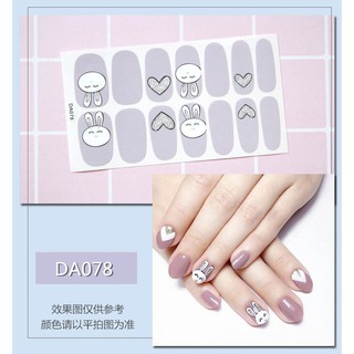 14 miếng dán móng tay tự dính chống nước