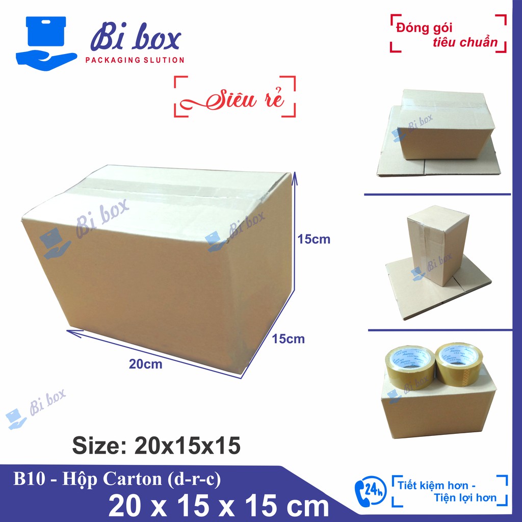 Hộp Carton 20x15x15 - Hộp Giấy Carton Giá Rẻ