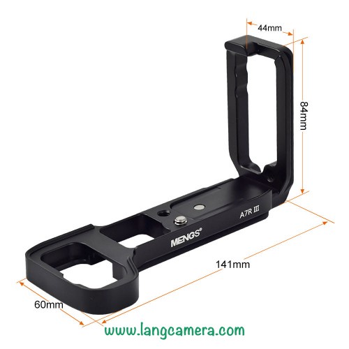 Đế Máy Ảnh (L-Plate) Sony A7m3, A7r3 Size Lớn - Đế Kim Loại Hiệu Mengs Cực Chuẩn
